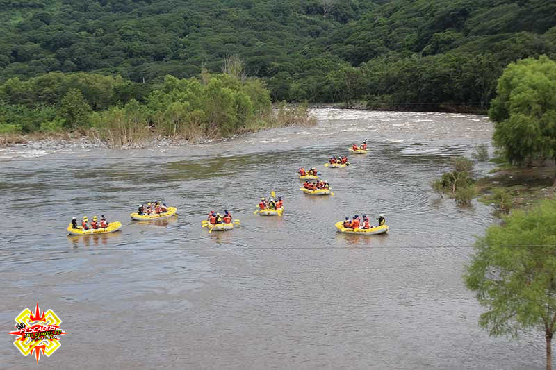 Rafting en el río pescados Jalcomulco, Veracruz